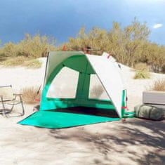 Vidaxl vidaXL Šotor za na plažo za 2 osebi, zelen, vodoodporen