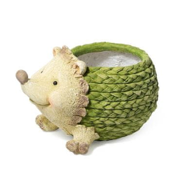 Mhome Okrasni cvetlični lonec Jež 31,5x21xh20,5cm / poliresina