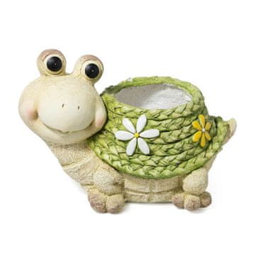 Mhome Okrasni cvetlični lonec Žaba 36x24h25cm / poliresina