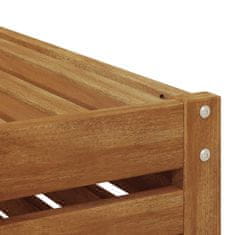 Vidaxl Zunanja garnitura za sedenje 4 Kos Naravna in svetlo siva