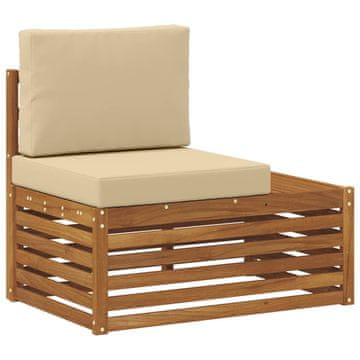 Vidaxl Zunanji konec kavča Naravna 91 x 63 x 73 cm Masiven les akacije