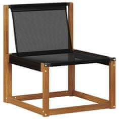 Vidaxl 2 Kos Zunanji kavč Masiven les akacije Naravna