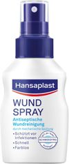 slomart Hansaplast razpršilo za rane, komplet 1 (50 ml) za antiseptično čiščenje ran, razpršilo za dezinfekcijo ran za občutljivo kožo, brezbarvna dezinfekcija ran