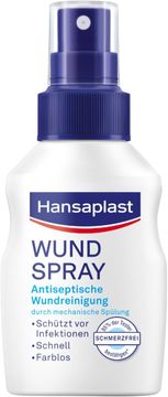 slomart Hansaplast razpršilo za rane, komplet 1 (50 ml) za antiseptično čiščenje ran, razpršilo za dezinfekcijo ran za občutljivo kožo, brezbarvna dezinfekcija ran