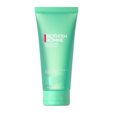 slomart Biotherm Homme Aquapower Shower Gel, osvežujoč gel za prhanje za moške z Life Planktonom, za osveženo in hidrirano kožo, nega telesa in las, 200 ml