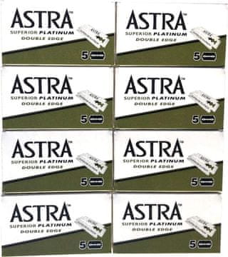 slomart 40 ASTRA - Superior Platinum britvic + 1 Treet Platinum britvica 1 Brezplačna