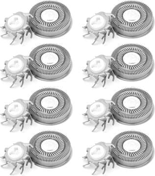 slomart 8 kosov nadomestnih rezil za brivno glavo za električni brivnik Skull Shaver Pitbull za moške