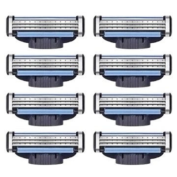 slomart 8 kosov britvic za rezila mach-3, originalna britvica, rezila za moške nadomestna rezila, združljiva z britvico, polnjenje britvic z drsnim trakom, za čiščenje brade