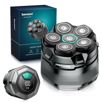 slomart Glatzen Rasierer Herren, kensen Kopfrasierer Glatze Wasserdicht Kopf Rasierer Herren Wiederaufladbar Typ-c Head Shaver Men Magnetische Leicht zu Reinigen Akkulaufzeit 160 Mins