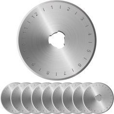 slomart 10 kosov nadomestnih rezil, 45 mm okrogla rezila za nož z okroglim rezilom iz nerjavečega jekla