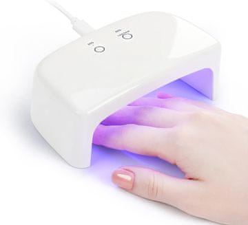 slomart UV lučke za gel nohte Mini, Majhna UV lučka za nohte, Prenosna UV LED lučka za nohte z 2 časovnikoma, USB sušilnik za nohte za gel lak