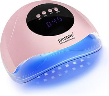 slomart JODSONE UV-Nagellampe, LED-Gel-Nageltrockner, tragbare Gel-Nagellampe mit Auto-Sensor und 4 Timern, für den Heimsalon, Nagelwerkzeuge, Rosa