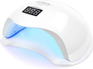 slomart SUNUV LED UV Nagellampe, Smart 2.0 za gel lak s časovnikom, senzorjem in LCD zaslonom v salonu Home & Beauty SUN5, darilo za ženske, pare in zakonce