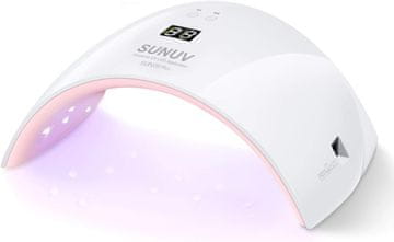 slomart SUNUV Sušilnik za nohte LED UV, lučka za gel nohte, časovnik 30s/60s, infrardeči senzor, LCD zaslon, primerno za vse gele, za manikuro/pedikuro, nail art domači salon, darilo za ženske