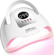 slomart UV LED lučka 380W, LED lučka za gel nohte z 81 LED diodami, 4 časovniki, avtomatski senzor, LCD zaslon, lučka za nohte za vse UV gel lake za nohte, sušilnik za nohte za domačo in salonsko manikuro