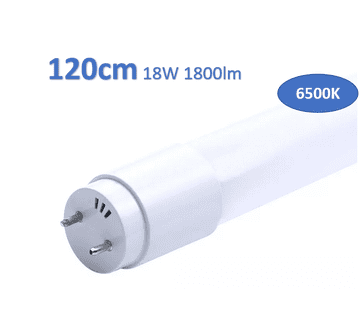 V-TAC LED cevna sijalka T8 G13 120cm 6500k 18W steklena