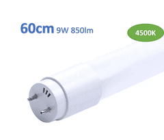 V-TAC LED cevna sijalka T8 G13 60cm 4000k 9W steklena