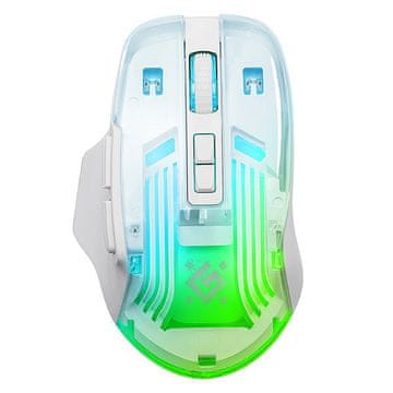 Defender ASTRO ELITE GM-056 (52056) RGB brezžična gaming miška, polnilna prozorna, nastavljivi gumbi
