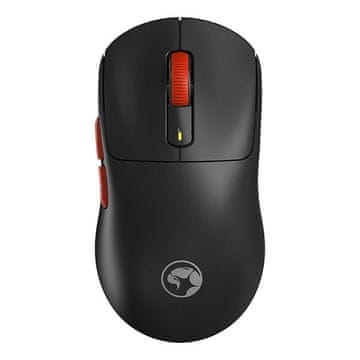 Marvo NIRO 60 (G964W BK) RGB brezžična gaming miška, polnilna prozorna, nastavljivi gumbi Tri-mode črna
