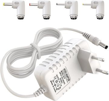 slomart 5V AC/DC polnilnik za otroški monitor, univerzalni za HelloBaby, VTech otroški monitor itd., 4 okrogli adapterji z 1,5 m kablom za napajanje