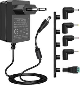 slomart Napajalnik 24V 1.5A 36W AC 100-240V na DC 24V napajanje, združljiv z LED trakovi, 0.1-1.5A nastavljiva osvetlitev, 1500mA 1000mA 500mA izhod (ni polnilnik).