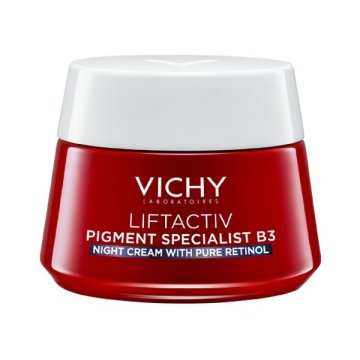Vichy Nočna krema proti temnim madežem s čistim retinolom B3 Liftactiv (Night Cream) 50 ml