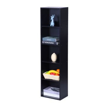 Northix Samostoječa kockasta knjižna omara 76x76x30 cm kompozitni les