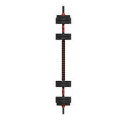 Ksix komplet uteži 10 kg, ročke, plošče z utežmi, palica, kettlebell, črna.