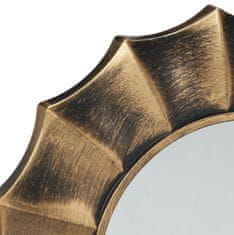 Northix Komplet 3 zlatih okrasnih stenskih ogledal, enostavna namestitev, izboljša svetlobo