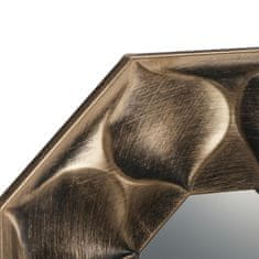 Northix Komplet 3 osmerokotnih stenskih ogledal z rožami, enostavna namestitev, povečuje svetlobo