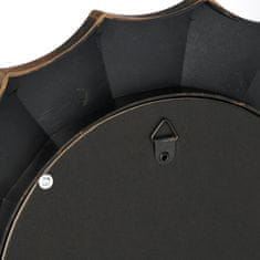 Northix Komplet 3 zlatih okrasnih stenskih ogledal, enostavna namestitev, izboljša svetlobo