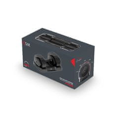 Ksix nastavljiva ročka 25 kg, jeklo Q235, 8 plošč vključenih, ergonomski oprijem