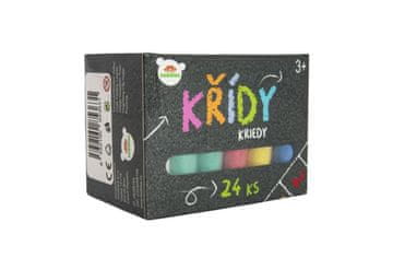 Teddies Barvne krede v škatli 24 kosov