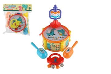 Teddies Glasbila/set plastika 2 barvi v vrečki 27,5x28cm 3m+