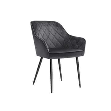 Songmics Jedilni stol oblazinjen naslanjač 625x60x85 cm siva