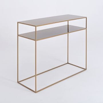 Costway Konzolna miza TENSIO 2 100x35x75 cm zlata