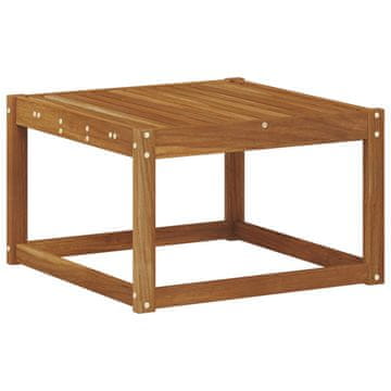 Vidaxl Zunanja miza Masiven les akacije Naravna 59 x 59 x 37 cm