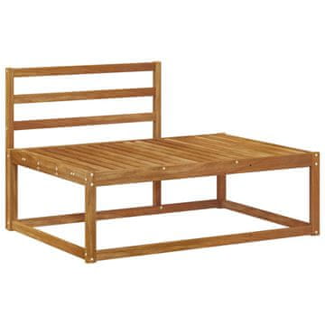 Vidaxl Zunanji konec kavča Naravna 115 x 83 x 73 cm