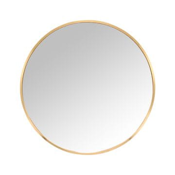 Northix Okroglo stensko ogledalo, kovinski okvir, dekorativno in funkcionalno