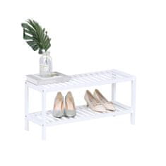 Northix Bambusovo stojalo za čevlje 3-nivojsko prostorsko varčno