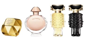 Mini komplet Rabanne za ženske - Million - EDP 5 ml + Olympea - EDP 6 ml + Fame - parfum 4 ml + Fame - EDP 4 ml