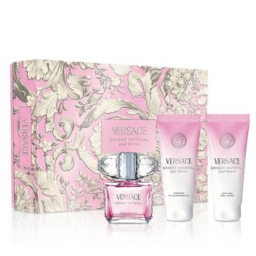 Versace Bright Crystal Set toaletna voda 50 ml + losjon za telo 50 ml + gel za prhanje 50 ml za ženske