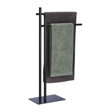 Northio Prostostoječe stojalo za brisače - kovinski obešalnik v črni barvi