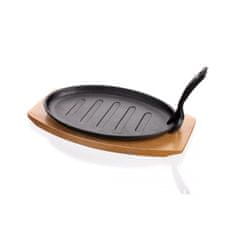 Banquet  Banquet pladenj, litoželezna ponev za žar z desko 42502