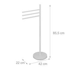 Northix Stojalo za brisače s 3 vrtljivimi palicami - nerjaveče jeklo