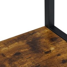 Northix Stojalo za brisače s 3 prečkami in polico z učinkom lesa