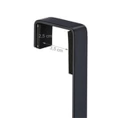 Northix Vrata za stojalo za brisače z 3 palicami in kljuki iz nerjavečega jekla