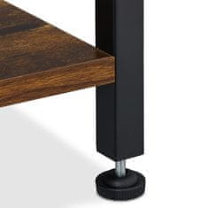 Northix Stojalo za brisače s 3 prečkami in polico z učinkom lesa