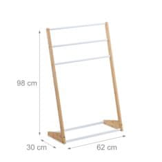 Northix Stoječe stojalo za brisače z 3 palicami iz nerjavečega jekla