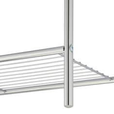 Northix Stojalo za brisače s polico in trdnim jeklenim okvirjem